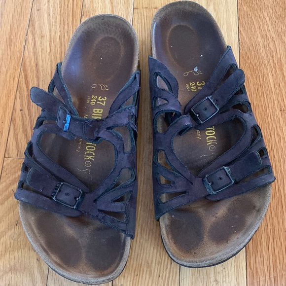 white birkenstock 37